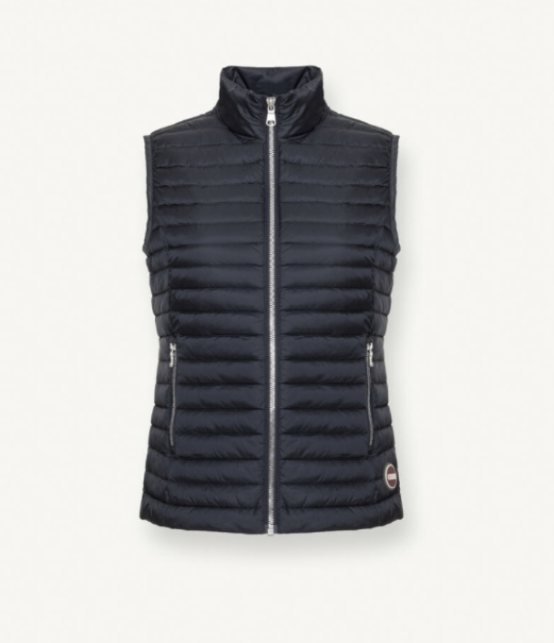 Ladies Down Vest - Dark Blue  - Image 2