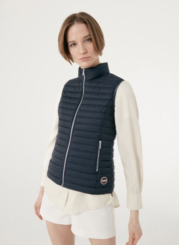 Ladies Down Vest - Dark Blue  - Image 3