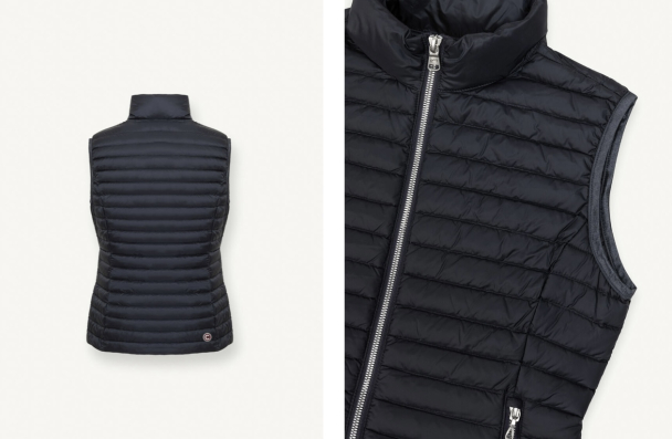 Ladies Down Vest - Dark Blue  - Image 4
