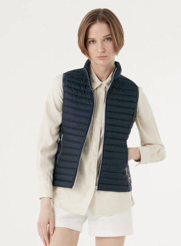 Ladies Down Vest - Dark Blue  - Image 5