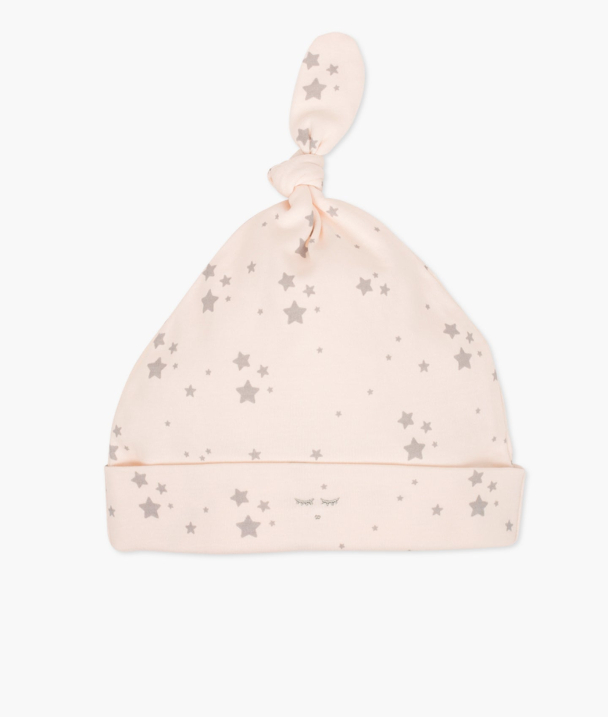 Stars Tossie Hat - Light Pink