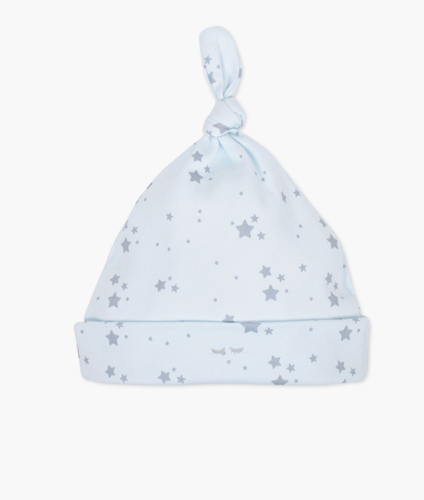Stars Tossie Hat - Light Blue