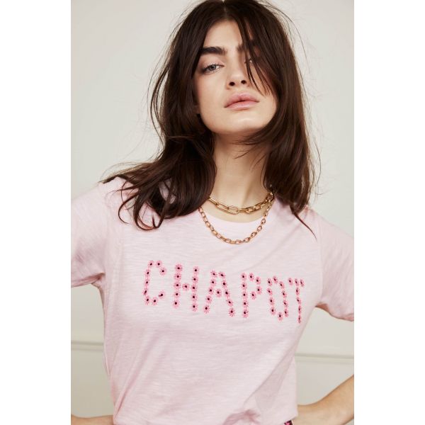 Daisy Chapot T-shirt Pearly Pink