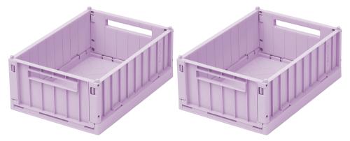 LIEWOOD - WESTON STORAGE BOX S 2-PK LIGHT LAVENDER