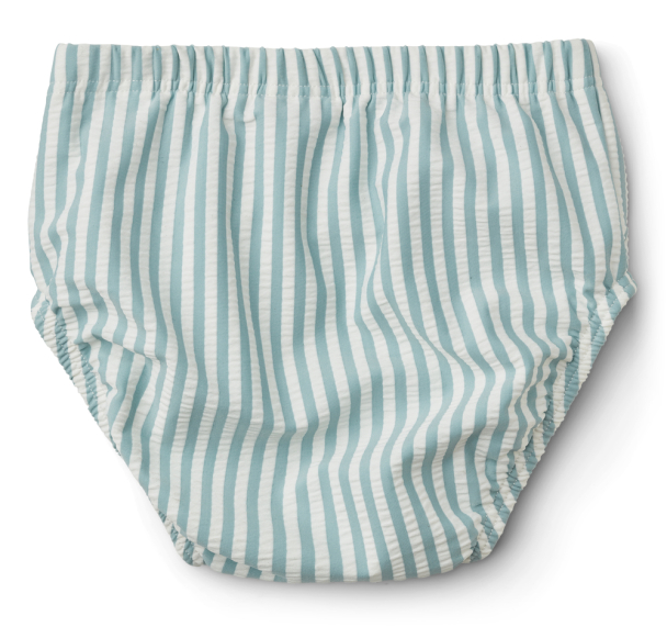Anthony Baby Swim Pants Seersucker - Stripe Sea Blue/White - Image 2