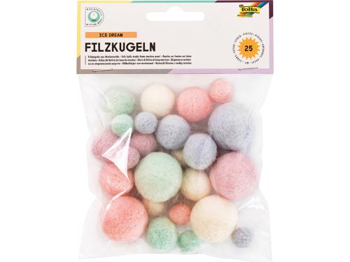 Folia Filtkuler 25stk – Ice Cream pastell