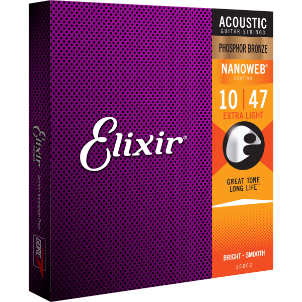 GITARSTRENGER AKUSTISK 010-047 ELIXIR Nanoweb