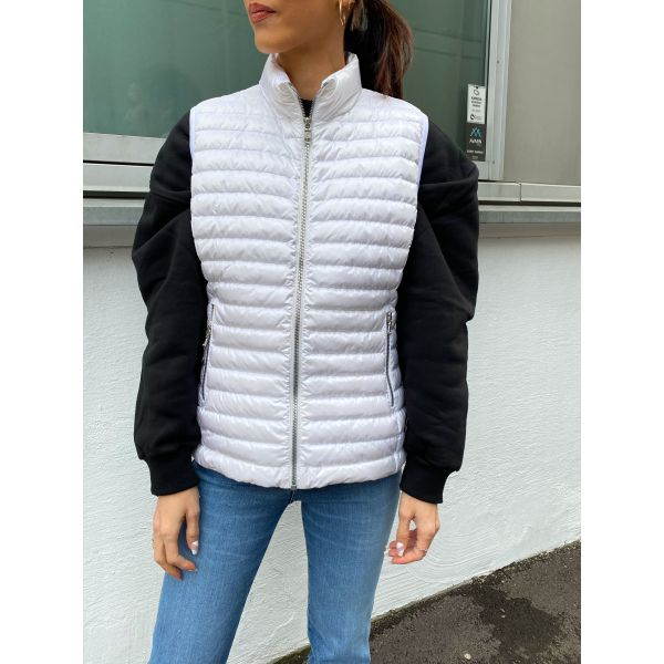 Ladies Down Vest - White 