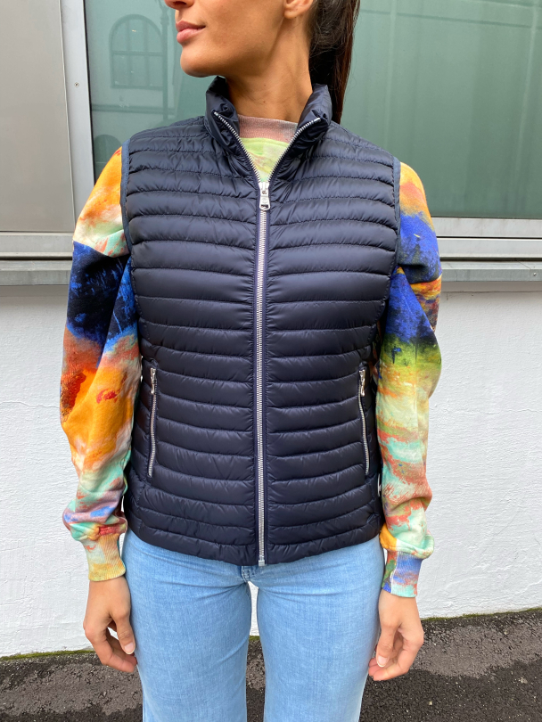 Ladies Down Vest - Dark Blue  - Image 1