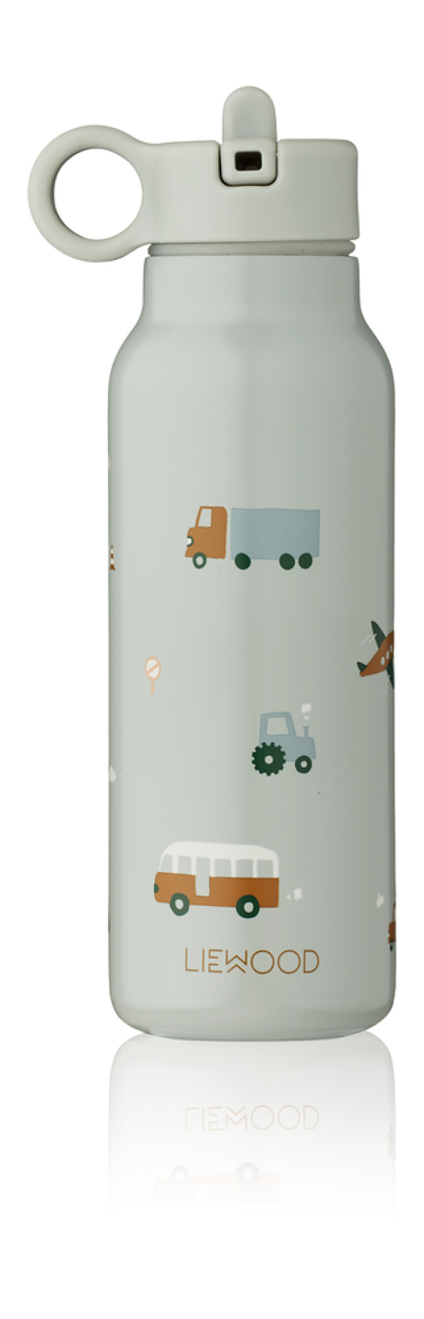 Falk Drikkeflaske 350 ml - Vehicles/Dove Blue Mix - Image 1