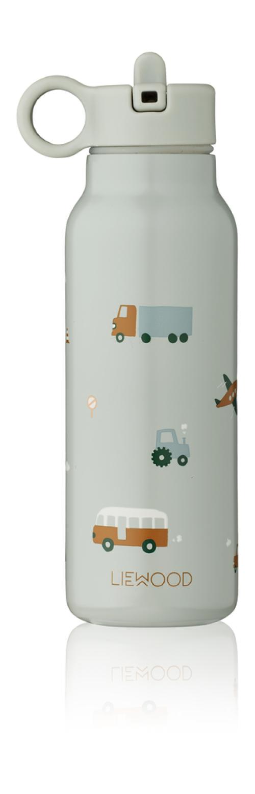 Liewood | Falk Drikkeflaske 350 ml - Vehicles/Dove Blue Mix