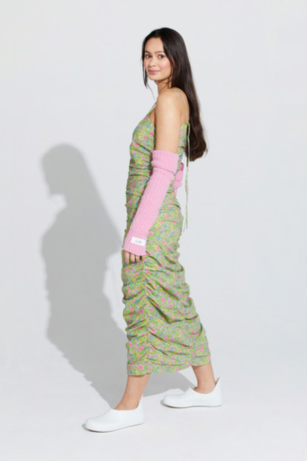 Sangsvane Strap Dress - Green Flower - Image 4
