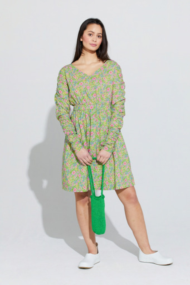 Sangsvane Dress - Green Flower  - Image 2