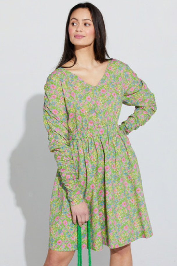 Sangsvane Dress - Green Flower  - Image 3
