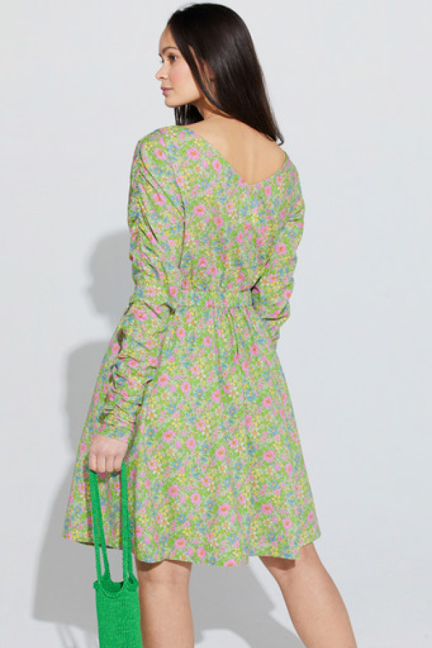 Sangsvane Dress - Green Flower  - Image 6