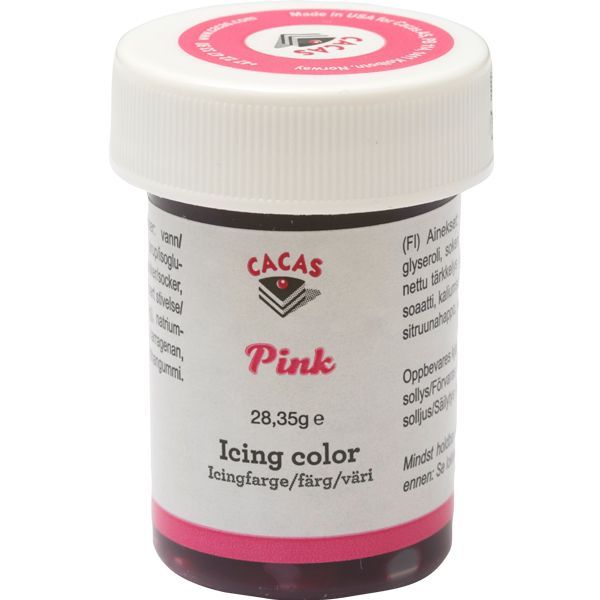 Icingfarge, CERISE ROSA Cacas