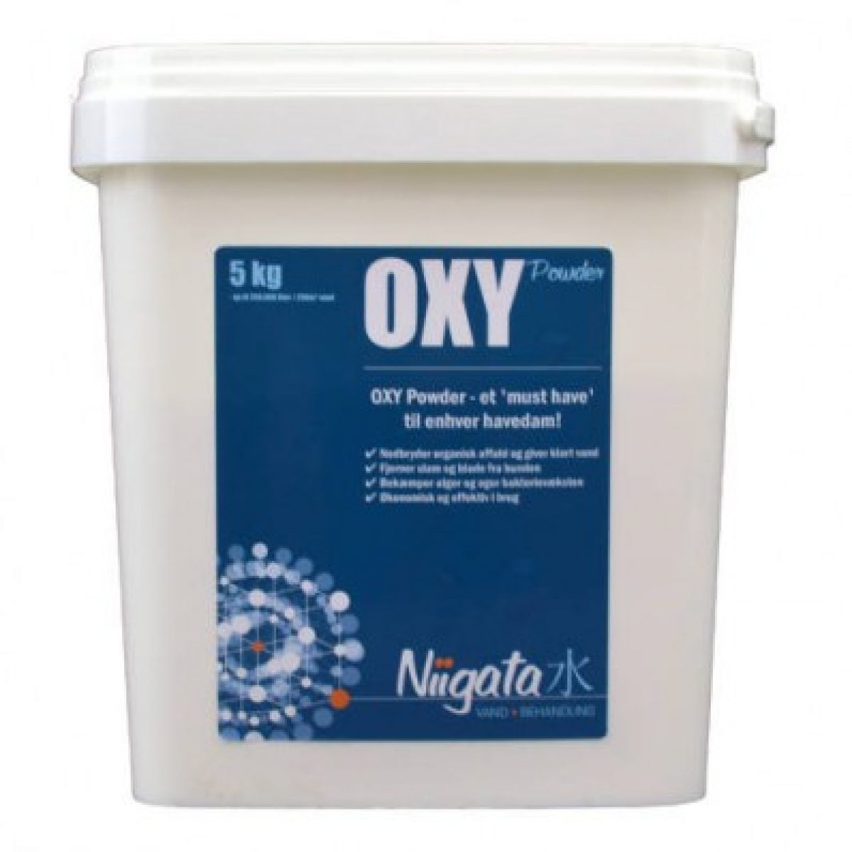 Oxy Powder 5 kg. Rekker opptil 250 000L Renser effektivt dammen din for