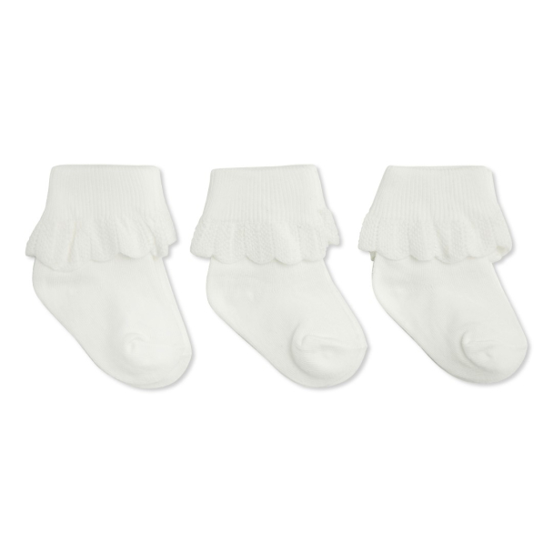 KONGES SLØJD - LACE SOCKS SOCKS 3-PK OPTIC WHITE