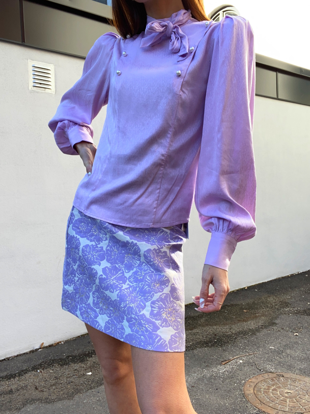 Kirsteen HW short skirt  - violet tulip - Image 5