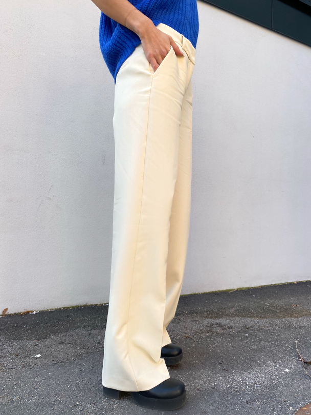 Rita Wide Pant - Birch  - Image 4
