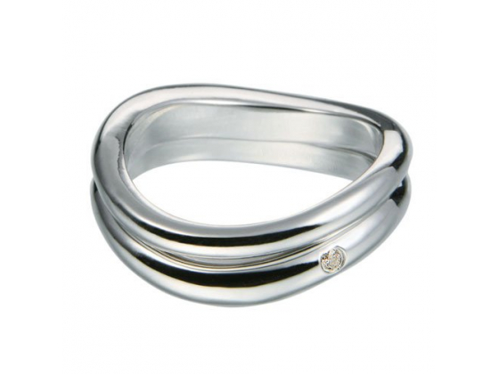 Sølv flow ring 