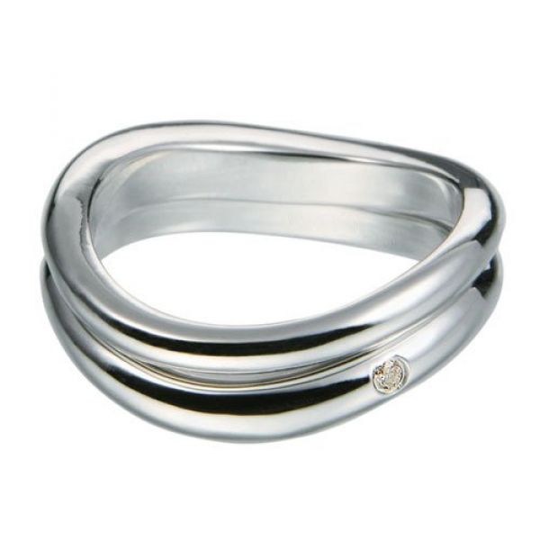 Zöl - Sølv flow ring 