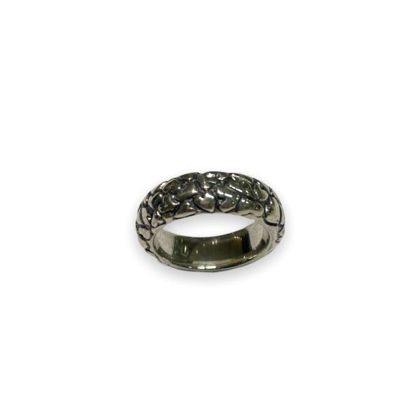 Sølv small kraftig ring 