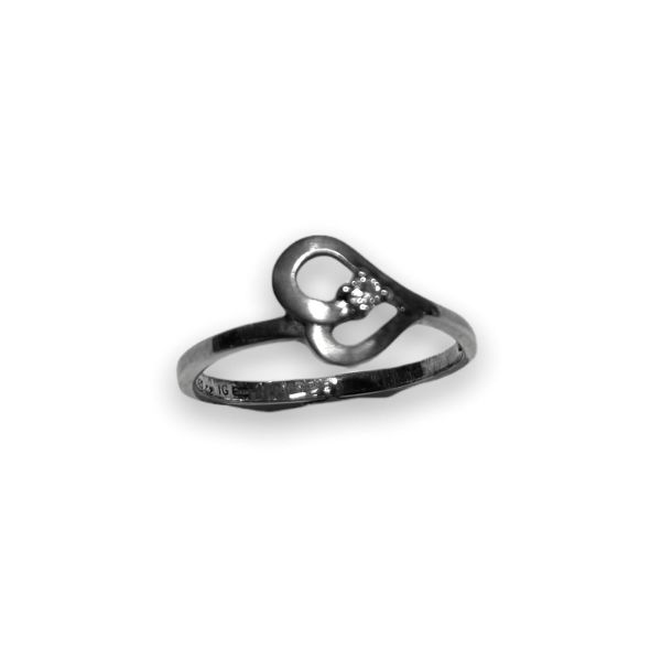 Sølv hjerte ring