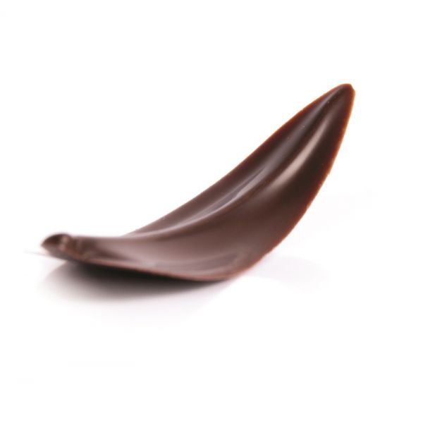 Sjokoladeblad, elegant kurvet blad, mørk (KUN I BITIKK!)