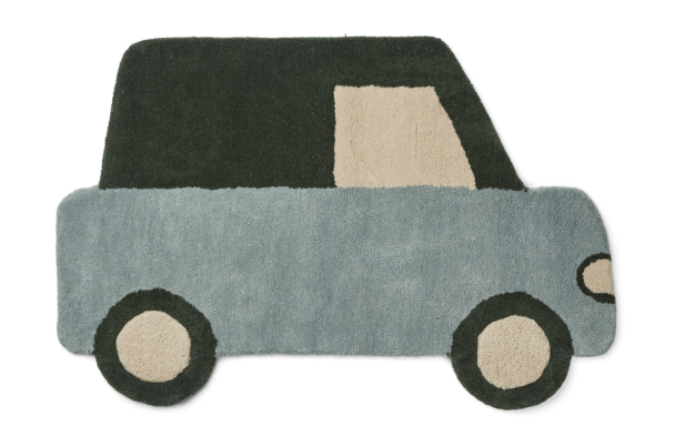 Jena Car Rug - Car/Blue Fog Multi Mix