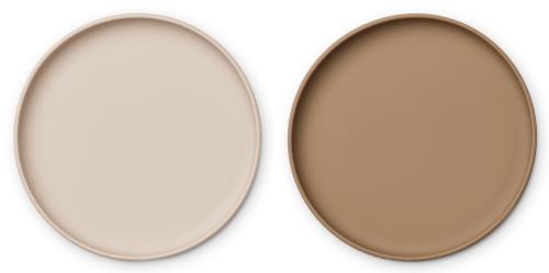LIEWOOD - BRANDON PLATE 2-PK SANDY/OAT MIX