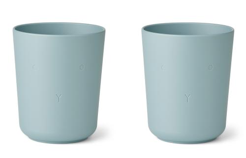 LIEWOOD - STINE CUP 2-PK RABBIT SEA BLUE
