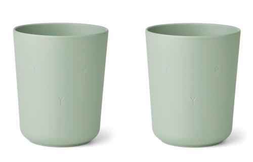 LIEWOOD - STINE CUP 2-PK RABBIT DUSTY MINT