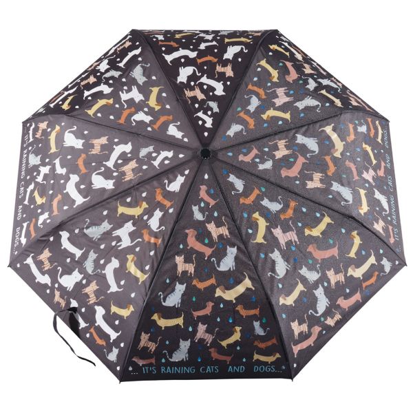 Fargeskiftende paraply - Katter og hunder