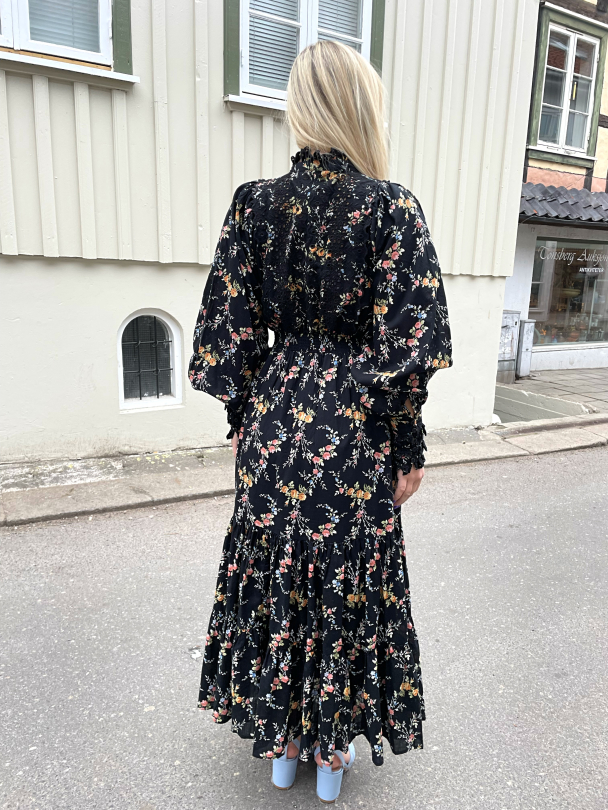 Cotton Slub Maxi Dress - Midnight Field  - Image 2