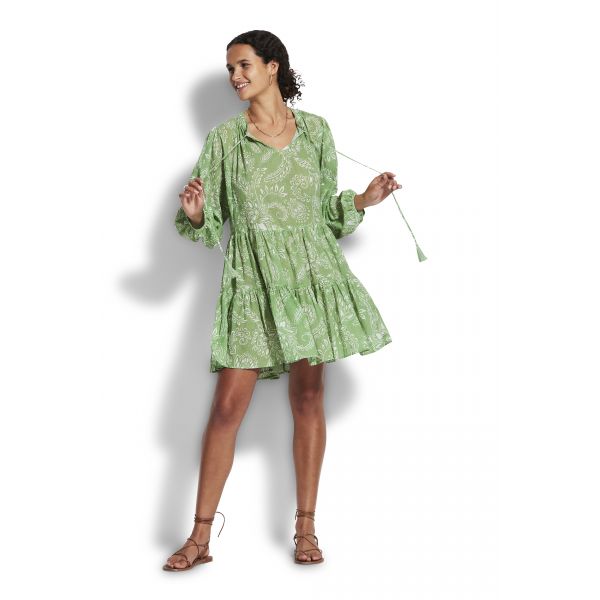'Folklore' dress, grønn