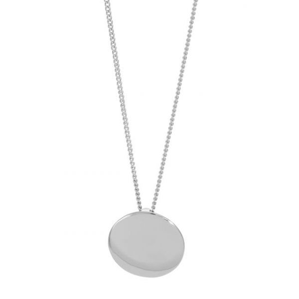 Rhodium-plated silver necklace 