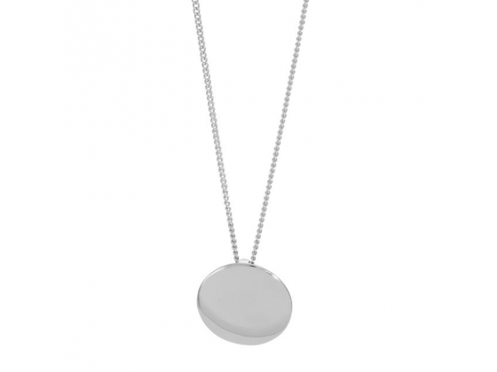 Rhodium-plated silver necklace 