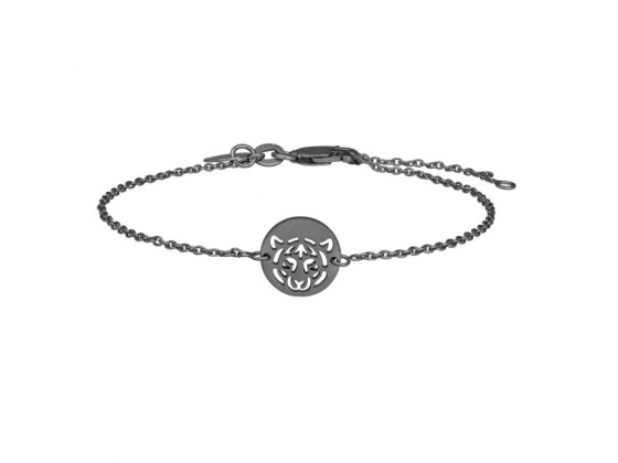 Ox. silver bracelet tiger