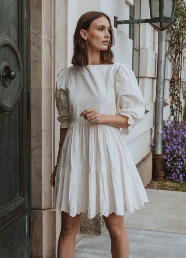 Emilia Dress Ice Cream  - Image 2