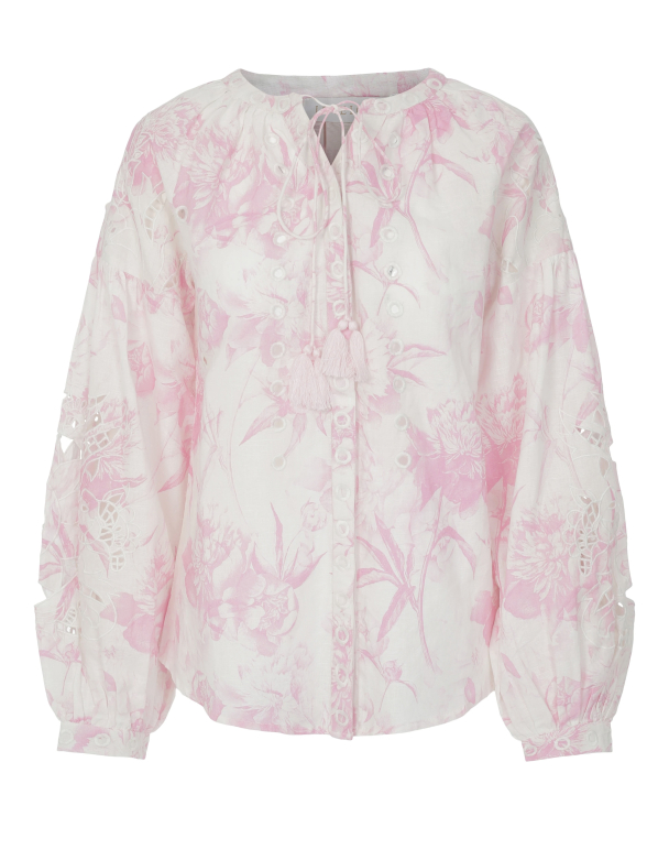 Delphine Blouse - Pink Garden   - Image 2