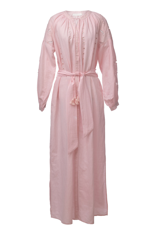 Delphine Maxi Dress - Light Pink  - Image 2