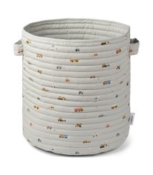 Liewood | Lia Quilted Basket - Vehicles/Dove Blue Mix