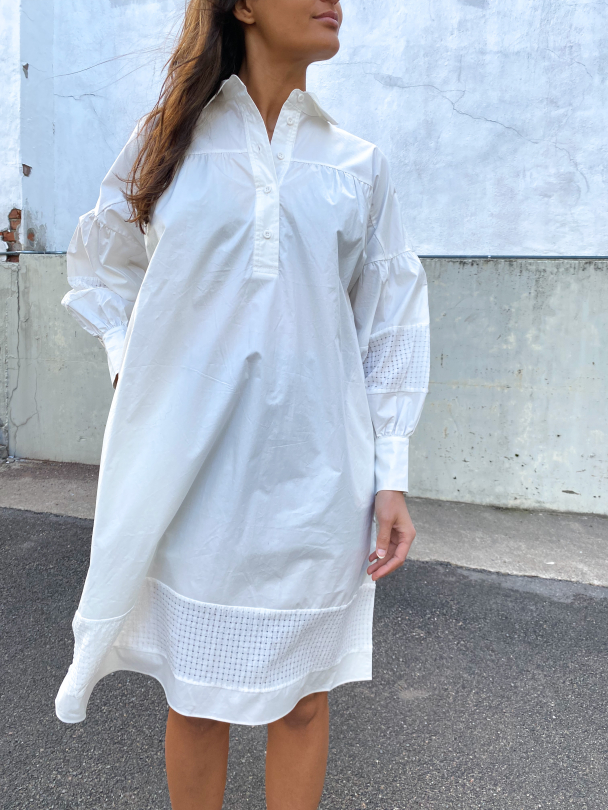 Henri New Shirt Dress - White  - Image 1