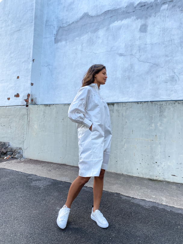 Henri New Shirt Dress - White  - Image 4