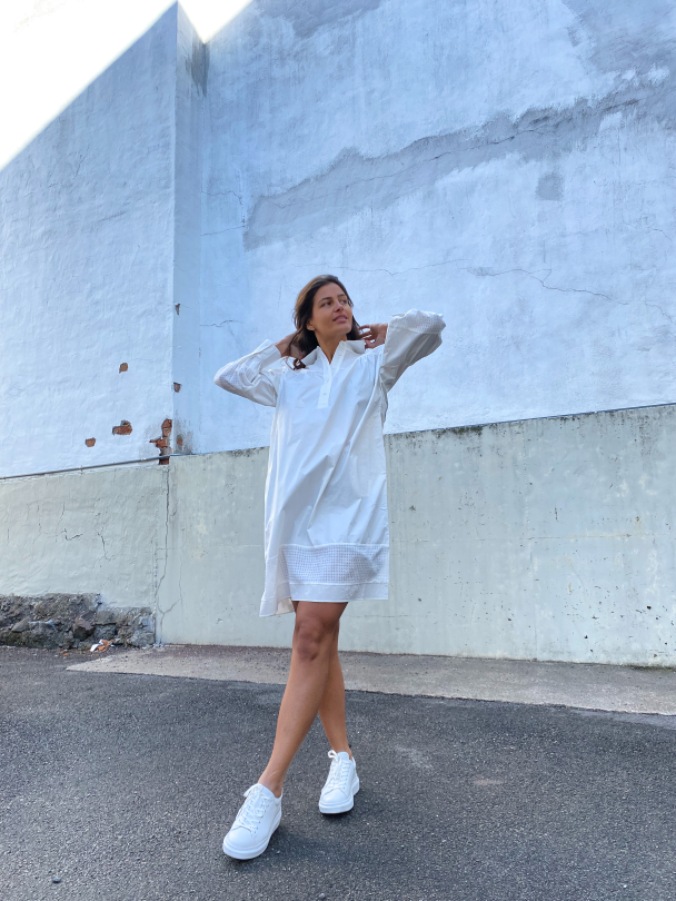 Henri New Shirt Dress - White  - Image 5