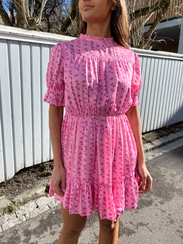 Sophie Mini Dress - Pink Tulip  - Image 1