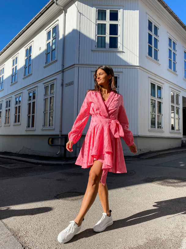 Iza Dress - Coral  - Image 6