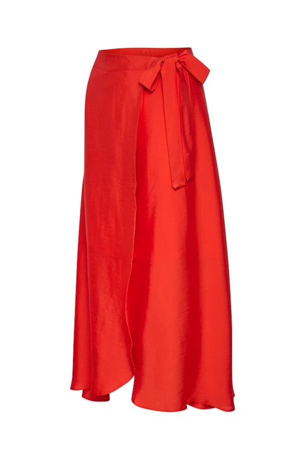 Luella Wrap Skirt - Red Alert - Image 2
