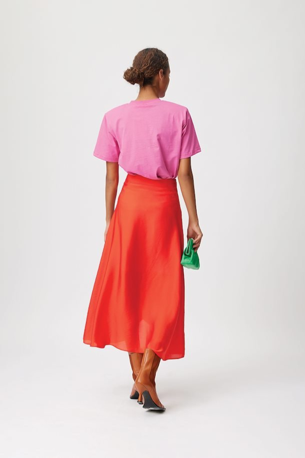 Luella Wrap Skirt - Red Alert - Image 6